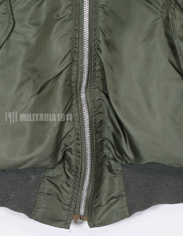 実物　1972年製　アメリカ空軍　L-2B  フライトジャケット　徽章付き（後付け）