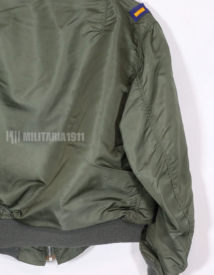 実物　1972年製　アメリカ空軍　L-2B  フライトジャケット　徽章付き（後付け）