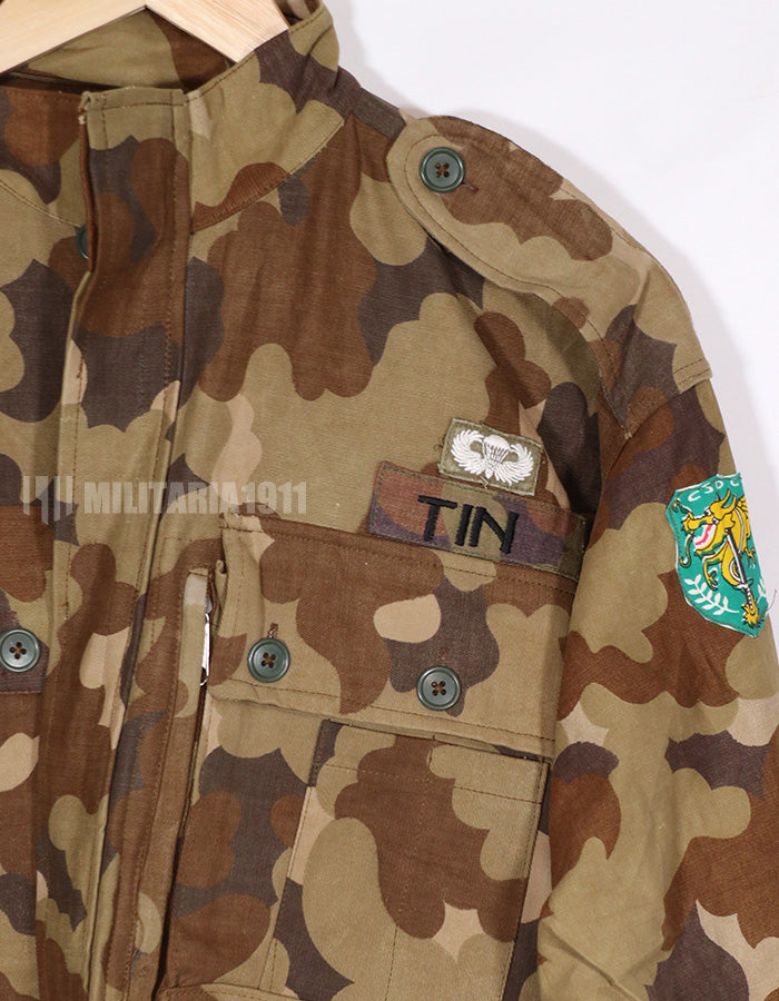 実物生地レプリカ　南ベトナム国家野戦憲兵　フレンチカット　空挺ジャケット　パッチ付