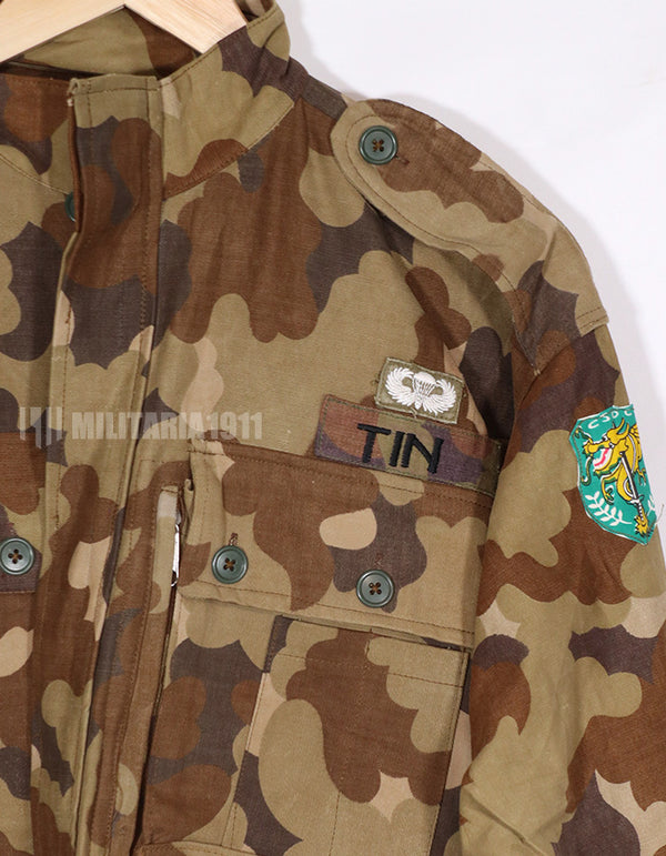 実物生地レプリカ　南ベトナム国家野戦憲兵　フレンチカット　空挺ジャケット　パッチ付