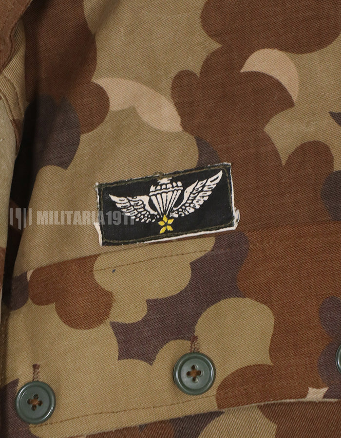 実物生地レプリカ　南ベトナム国家野戦憲兵　フレンチカット　空挺ジャケット　パッチ付