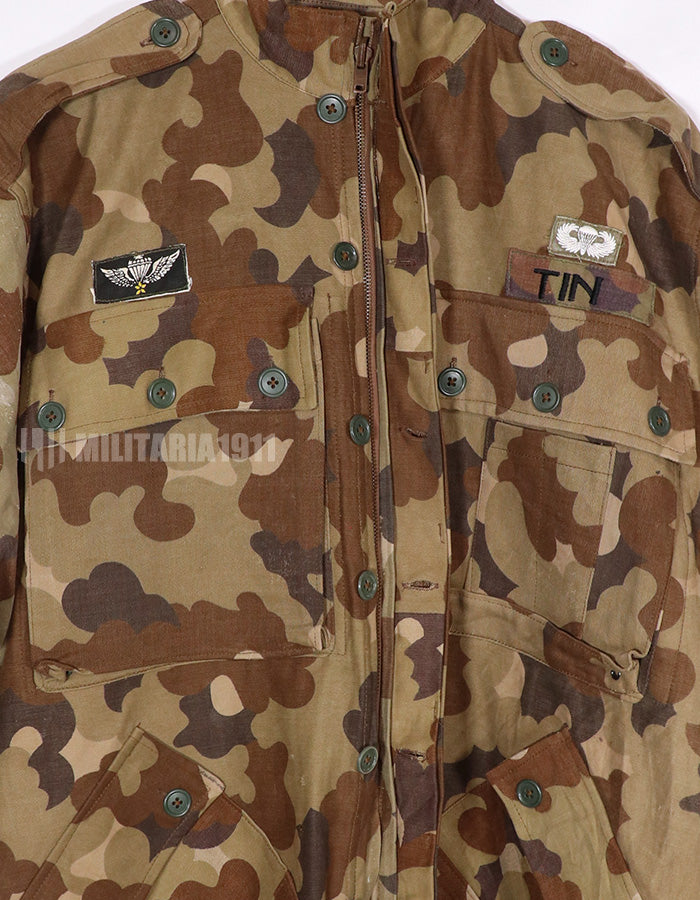 実物生地レプリカ　南ベトナム国家野戦憲兵　フレンチカット　空挺ジャケット　パッチ付
