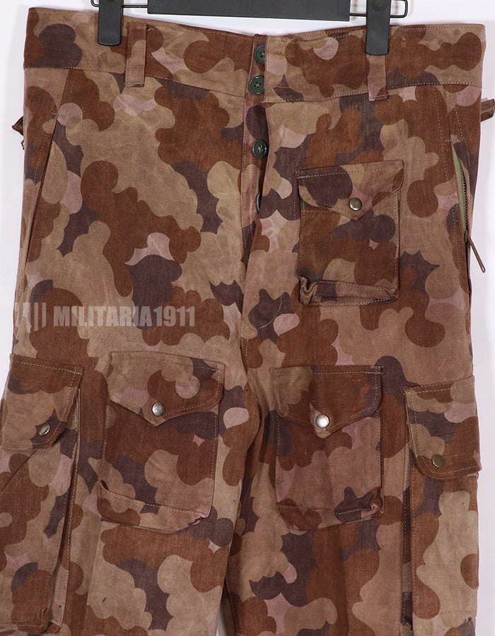 実物生地レプリカ　南ベトナム国家野戦憲兵　クラウド迷彩　フレンチカット　空挺パンツ