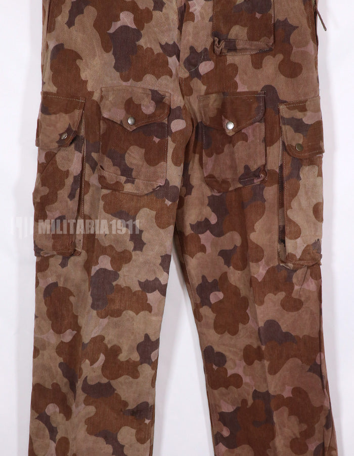 実物生地レプリカ　南ベトナム国家野戦憲兵　クラウド迷彩　フレンチカット　空挺パンツ