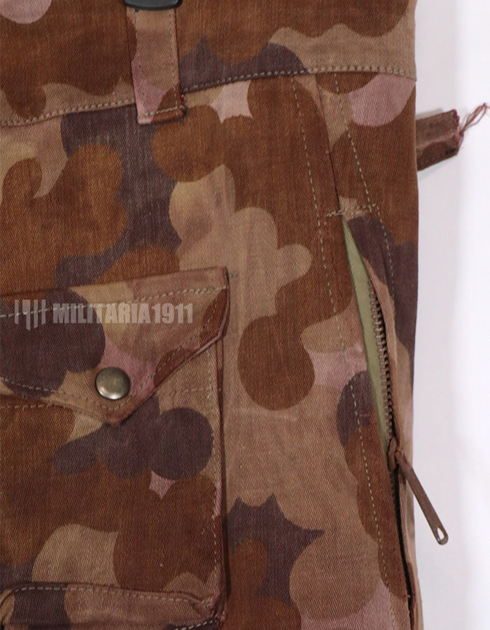 実物生地レプリカ　南ベトナム国家野戦憲兵　クラウド迷彩　フレンチカット　空挺パンツ