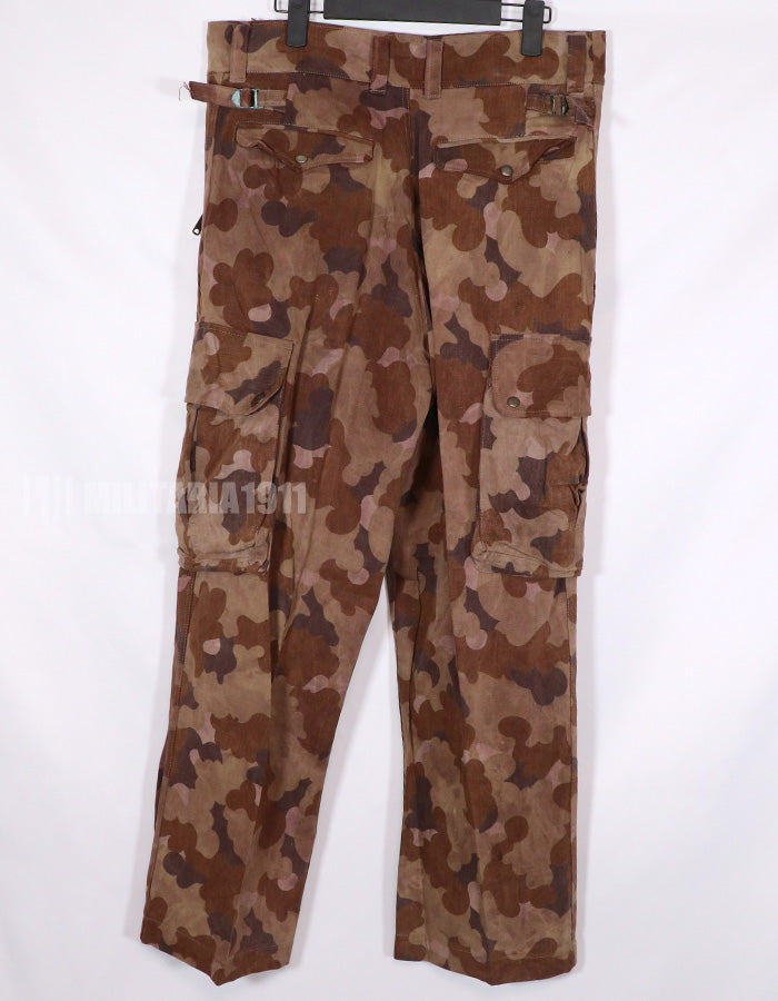 実物生地レプリカ　南ベトナム国家野戦憲兵　クラウド迷彩　フレンチカット　空挺パンツ
