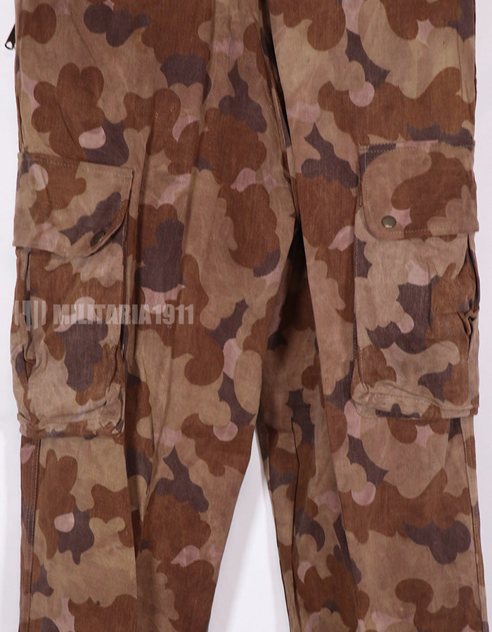 実物生地レプリカ　南ベトナム国家野戦憲兵　クラウド迷彩　フレンチカット　空挺パンツ