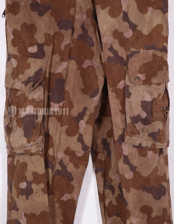 実物生地レプリカ　南ベトナム国家野戦憲兵　クラウド迷彩　フレンチカット　空挺パンツ