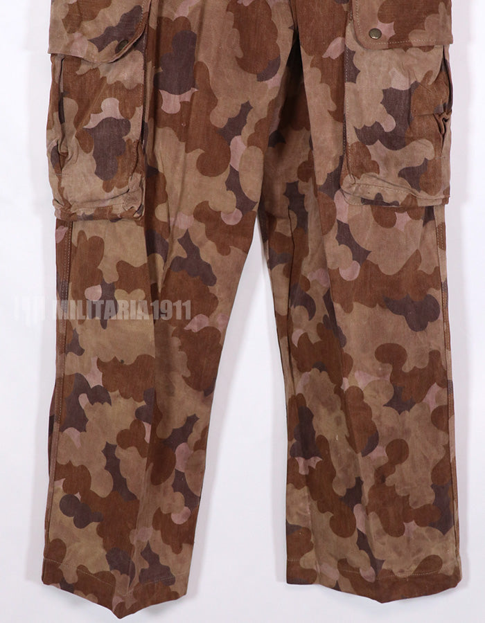 実物生地レプリカ　南ベトナム国家野戦憲兵　クラウド迷彩　フレンチカット　空挺パンツ