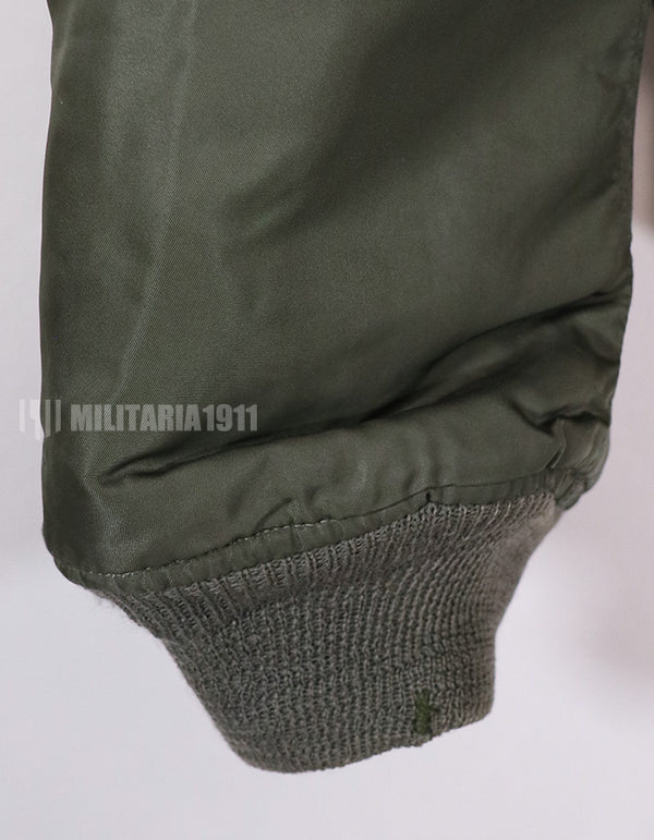 実物　1973年度会計　アメリカ空軍　MA-1　フライトジャケット　サイズ LARGE　パッチ跡あり　中古品