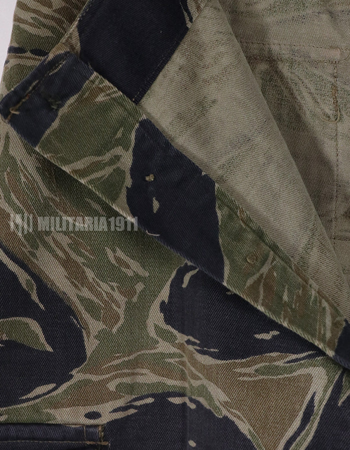 実物　シルバータイガーストライプ　Asian カットパンツ　退色あり　タイガーストライプ