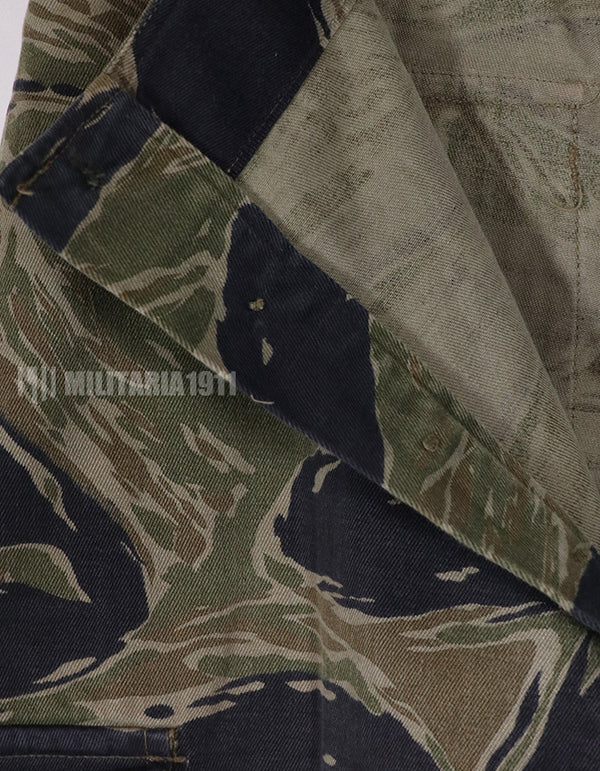 実物　シルバータイガーストライプ　Asian カットパンツ　退色あり　タイガーストライプ