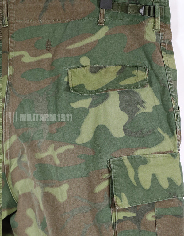 実物　1967年 ポップリン製　ERDL ジャングルファティーグパンツ　ジップフライ