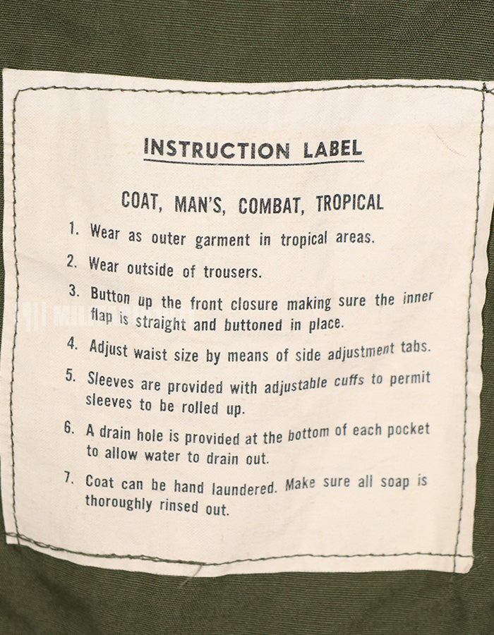 実物　1963年　1st Model ジャングルファティーグ　ジャケット　ミントコンディション