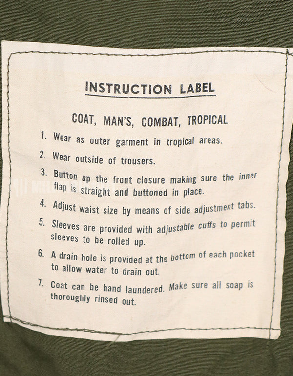 実物　1963年　1st Model ジャングルファティーグ　ジャケット　ミントコンディション