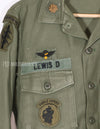 実物　1972年製　OG-107　ユーティリティシャツ　101空挺師団仕様（パッチ後付けあり）