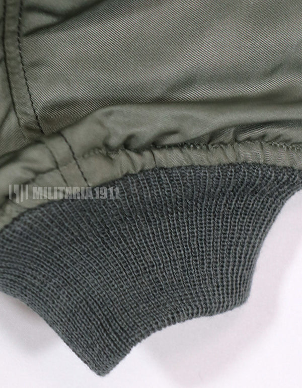 実物　1965年製　アメリカ空軍　L-2B　フライトジャケット ニットレストア　ジッパー破損