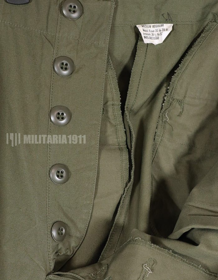 実物　1967年　ポップリン製　ジャングルファティーグ　パンツ　デッドストック