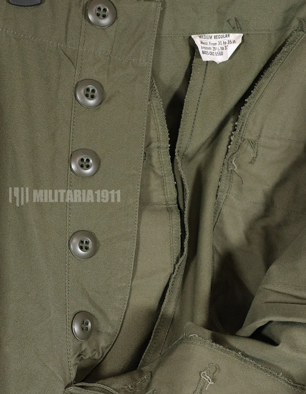 実物　1967年　ポップリン製　ジャングルファティーグ　パンツ　デッドストック