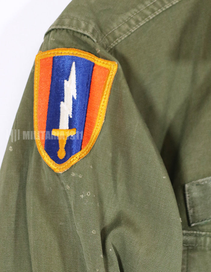 実物　3rd Model ジャングルファティーグジャケット ノンリップ　MACV パッチ付き　直接刺繍
