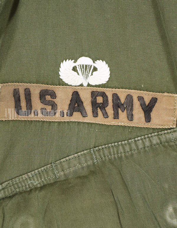 実物　3rd Model ジャングルファティーグジャケット ノンリップ　MACV パッチ付き　直接刺繍