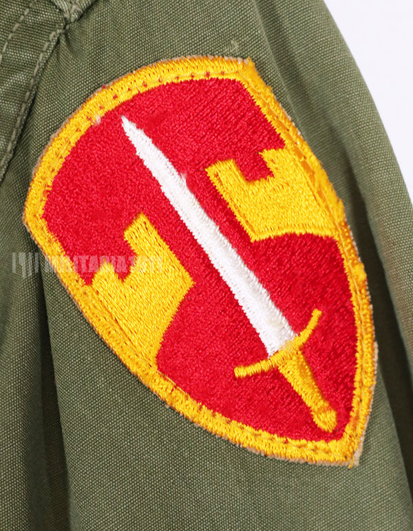 実物　3rd Model ジャングルファティーグジャケット ノンリップ　MACV パッチ付き　直接刺繍