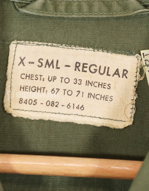 実物　3rd Model ジャングルファティーグジャケット ノンリップ　MACV パッチ付き　直接刺繍