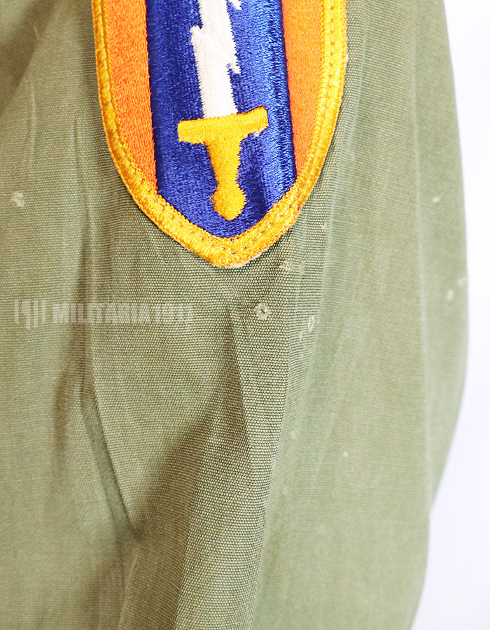 実物　3rd Model ジャングルファティーグジャケット ノンリップ　MACV パッチ付き　直接刺繍