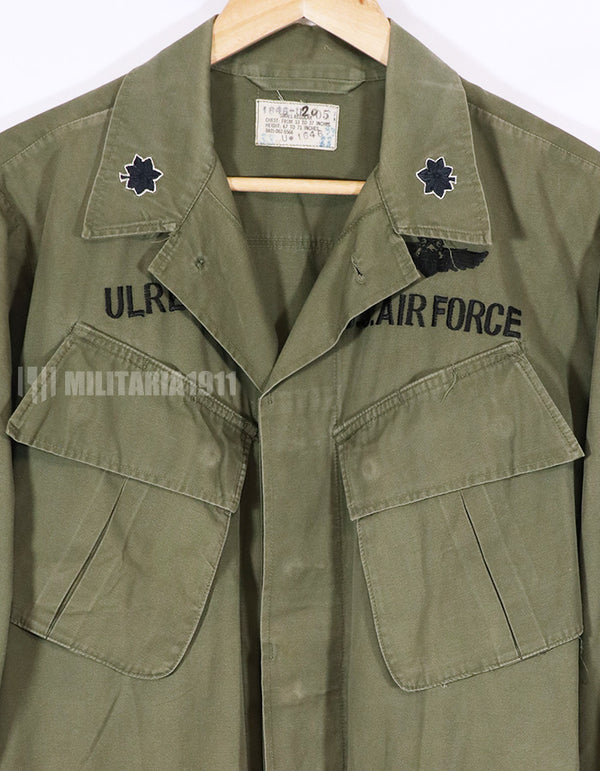 実物　1967年製　3rd Model ジャングルファティーグ ジャケット　USAF 直接刺繍　ノンリップストップ
