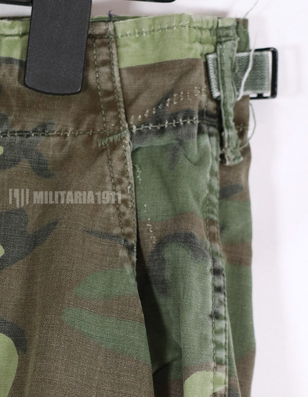 実物　1967年　ポップリン製（ノンリップ）　ERDL ファティーグパンツ　サイズタグなし