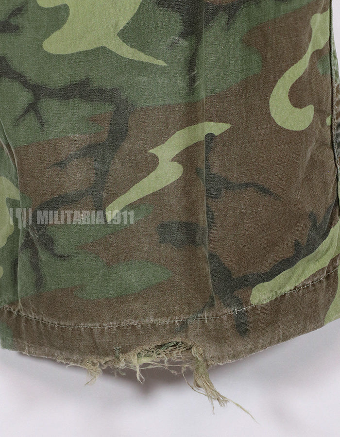 実物　1967年　ポップリン製（ノンリップ）　ERDL ファティーグパンツ　サイズタグなし