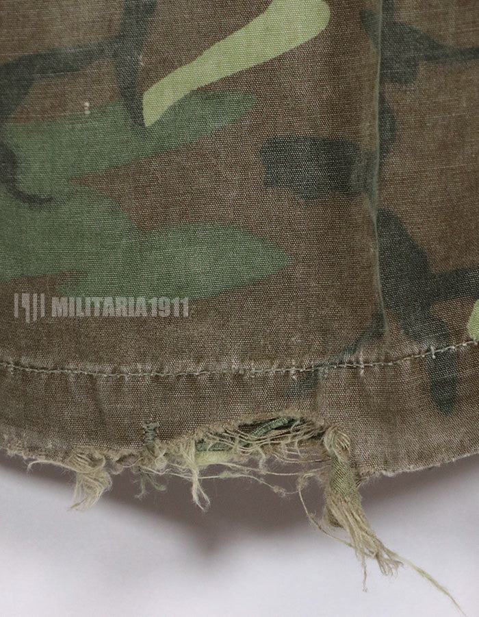 実物　1967年　ポップリン製（ノンリップ）　ERDL ファティーグパンツ　サイズタグなし