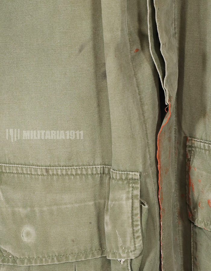 実物　1969年 3rd Model ジャングルファティーグ ジャケット　USAFパッチ付き　使用感強い