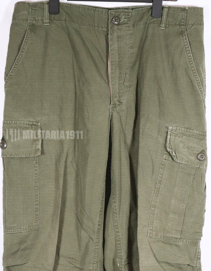 実物　初期型カット改造品　4th Model ジャングルファティーグパンツ　リップストップ生地