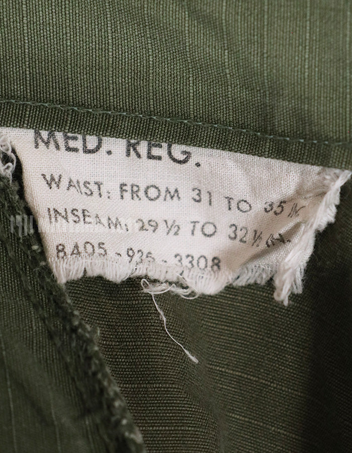 実物　初期型カット改造品　4th Model ジャングルファティーグパンツ　リップストップ生地