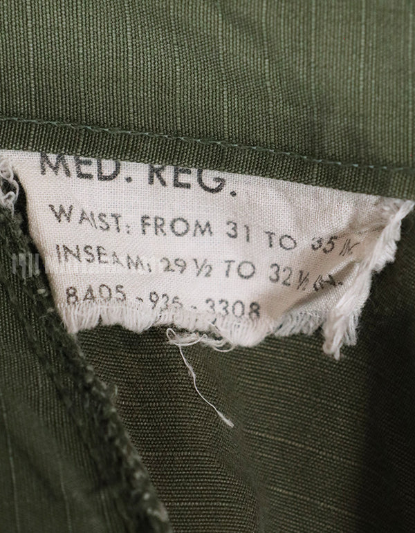 実物　初期型カット改造品　4th Model ジャングルファティーグパンツ　リップストップ生地