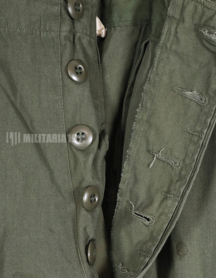 実物　1967年製　ポップリン生地　ジャングルファティーグパンツ　使用感あり　補修あり
