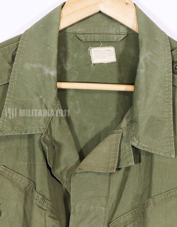 実物　1st Model ジャングルファティーグ ジャケット 汚れ 退色ありX Large Size