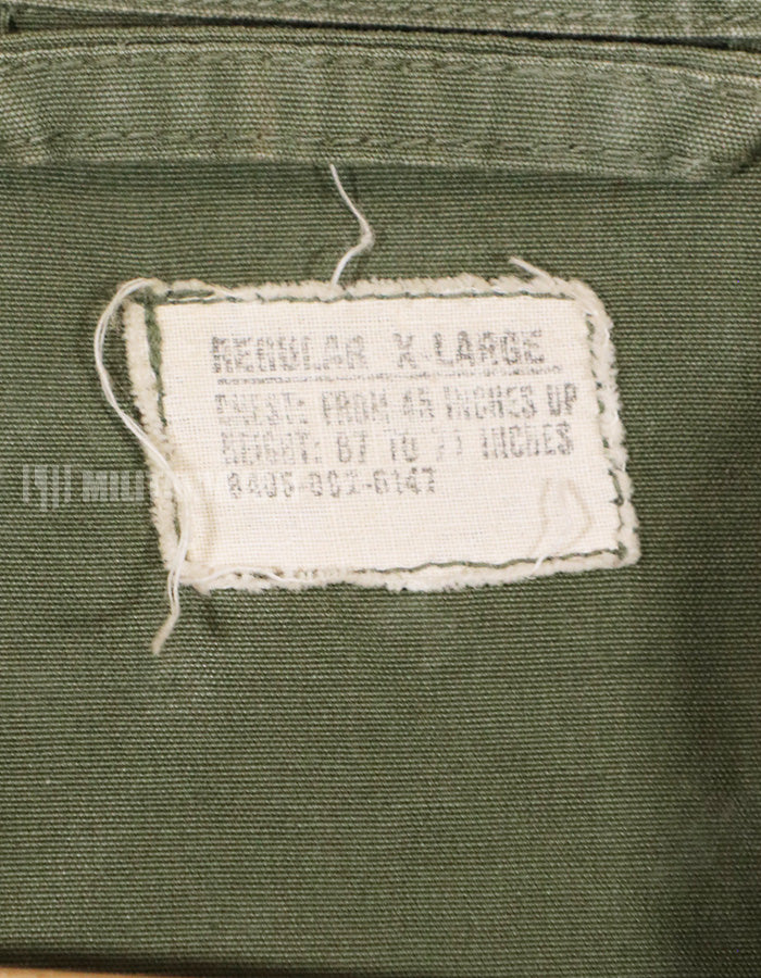 実物　1st Model ジャングルファティーグ ジャケット 汚れ 退色ありX Large Size