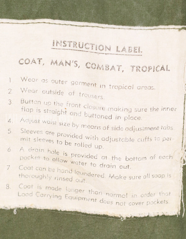 実物　1st Model ジャングルファティーグ ジャケット 汚れ 退色ありX Large Size