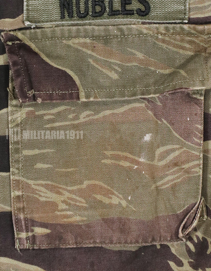 実物　タイガーストライプ　シャツ　ARVN クラシックパターン　レストアパッチ付