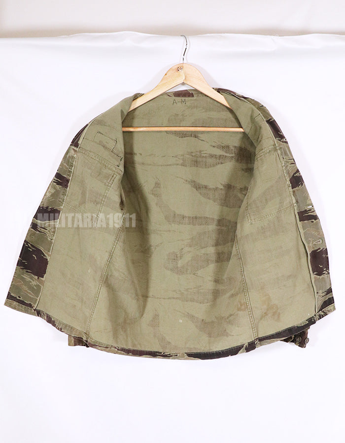 実物　タイガーストライプ　シャツ　ARVN クラシックパターン　レストアパッチ付