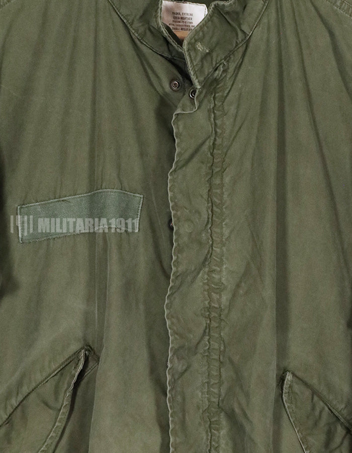 実物　1972年製 アメリカ軍　M65 エクストリームコールドウェザーパーカー シェルのみ　中古品