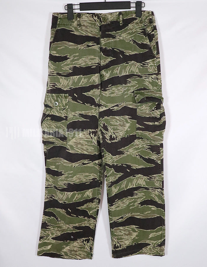 正品冲绳虎纹裤，面料已修补，稀有物品