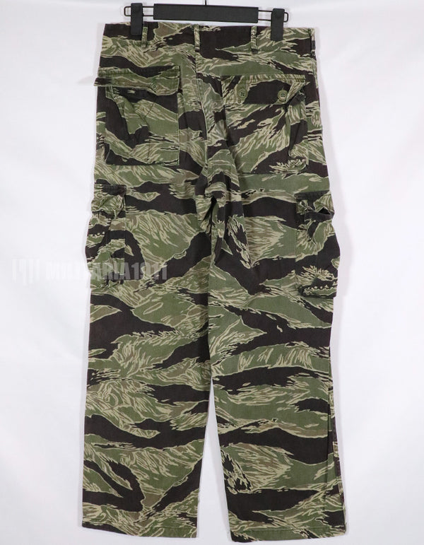 Real Okinawa Tiger Tiger Stripe Pants Rare item with original fabric repair