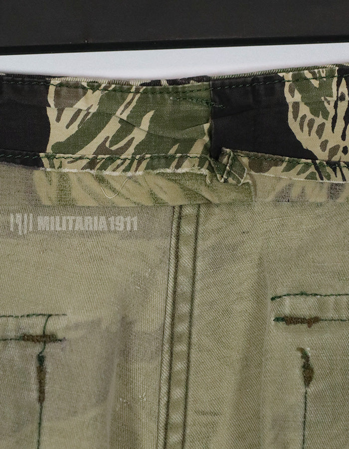 正品冲绳虎纹裤，面料已修补，稀有物品