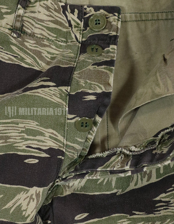 正品冲绳虎纹裤，面料已修补，稀有物品