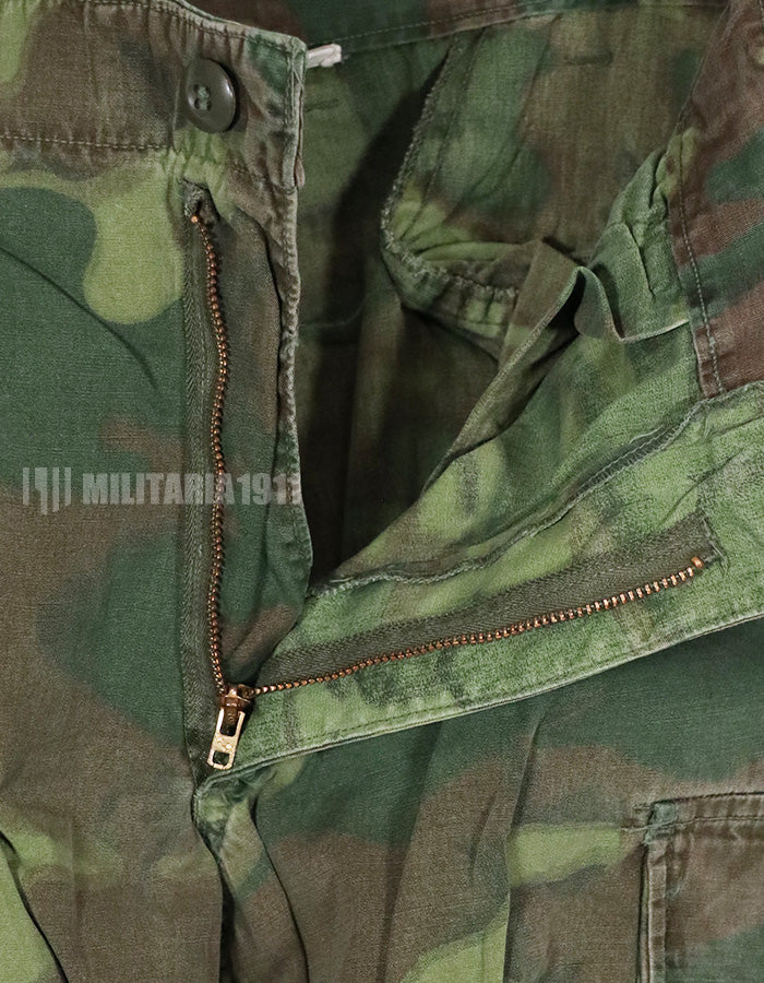 実物　ERDL ポップリン製　パンツ　ノンリップ　退色あり　ダメージあり