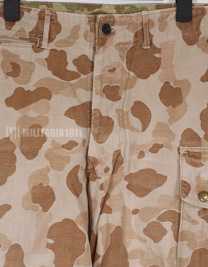 民間品　フロッグスキン　ショーツ　ダックハンター迷彩　退色あり　状態よい