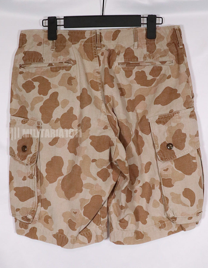 民間品　フロッグスキン　ショーツ　ダックハンター迷彩　退色あり　状態よい